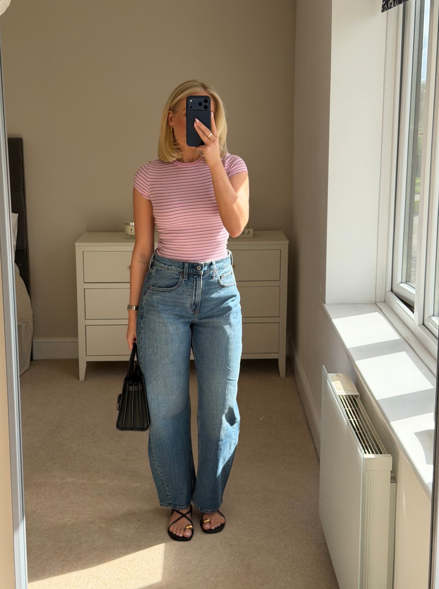 Jeans and a cute basic top Barrel
Pink stripes
Barrel jeans 
Summer sandals 

#LTKspring #LTKstyletip