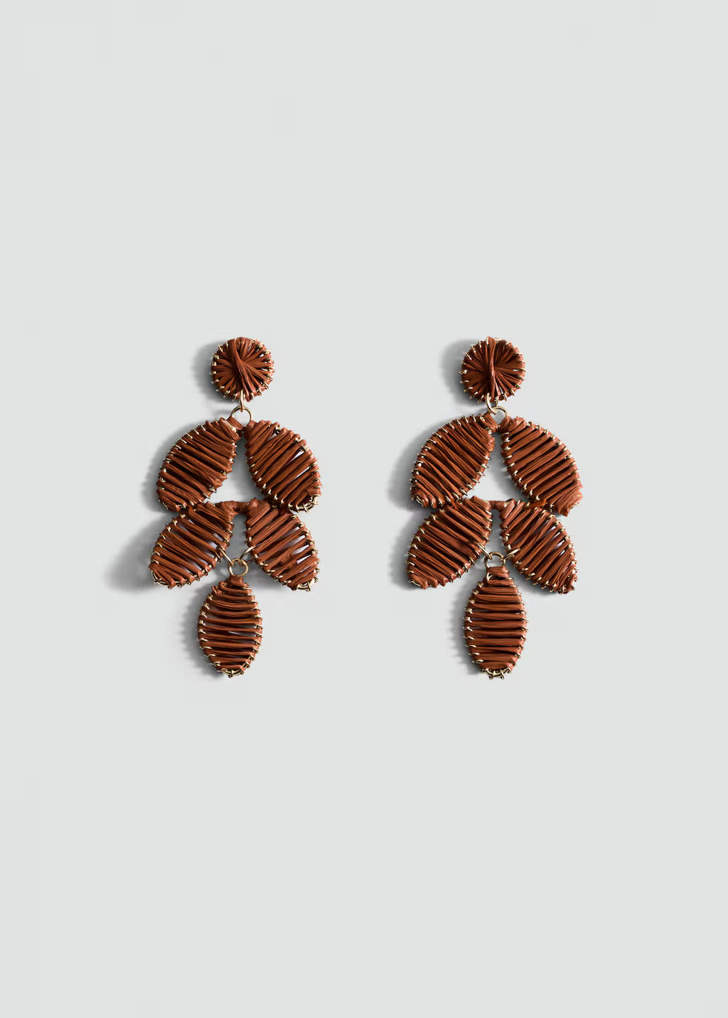 Long floral-design earrings - Women | MANGO United Kingdom | MANGO (UK)