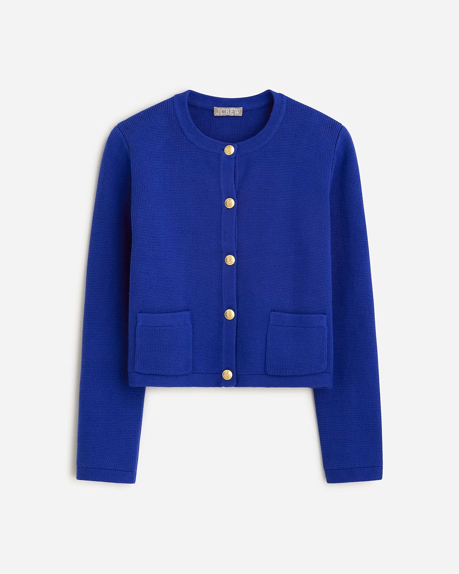 Emilie patch-pocket sweater lady jacket | J.Crew US