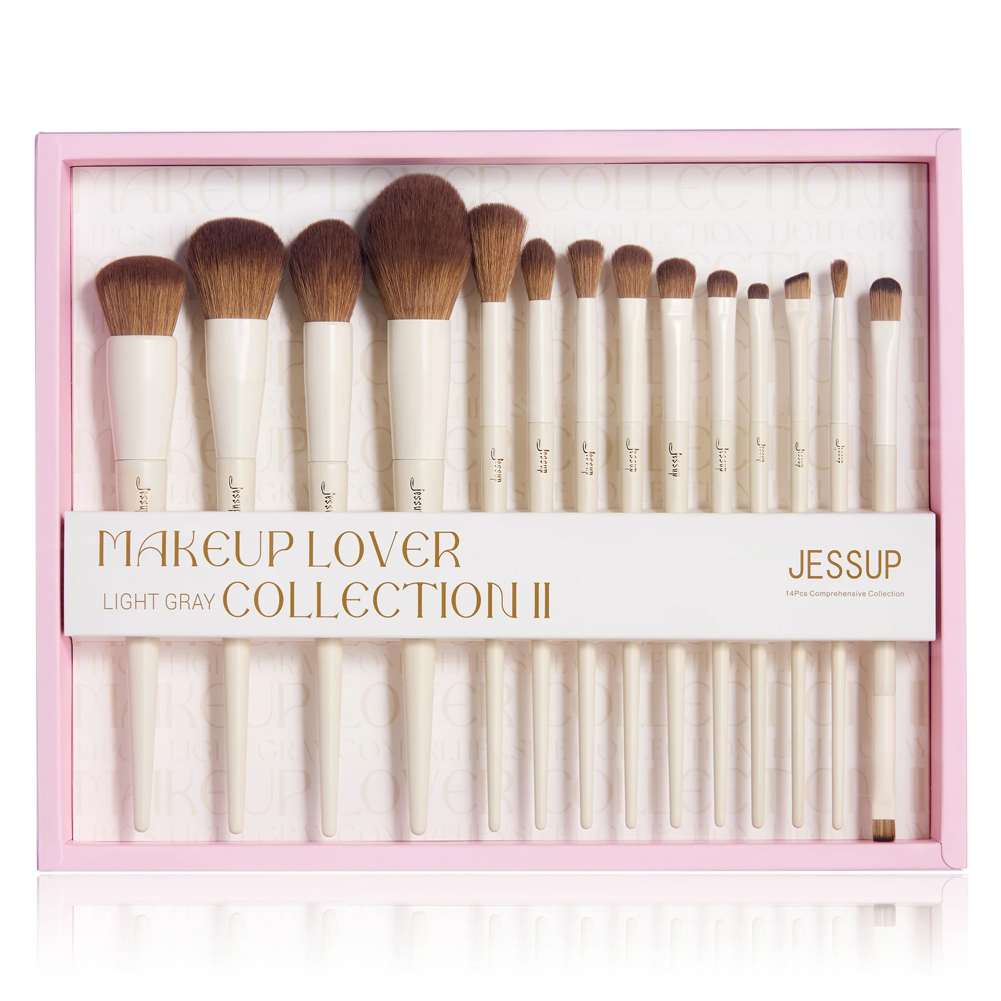 Makeup Brush Gift Set Light Gray T329-G | Jessup Trading HK CO., Limited