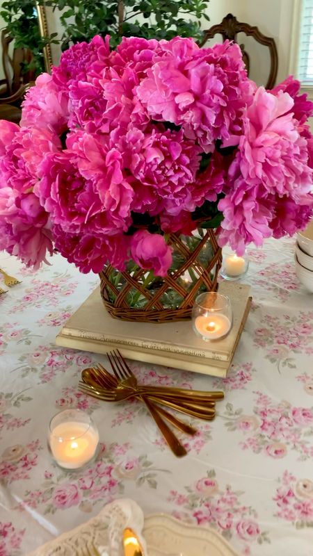 Set a romantic, shabby chic inspired Spring Tablescape with fresh peonies and gorgeous ivory dishware!

#LTKunder50 #LTKSeasonal