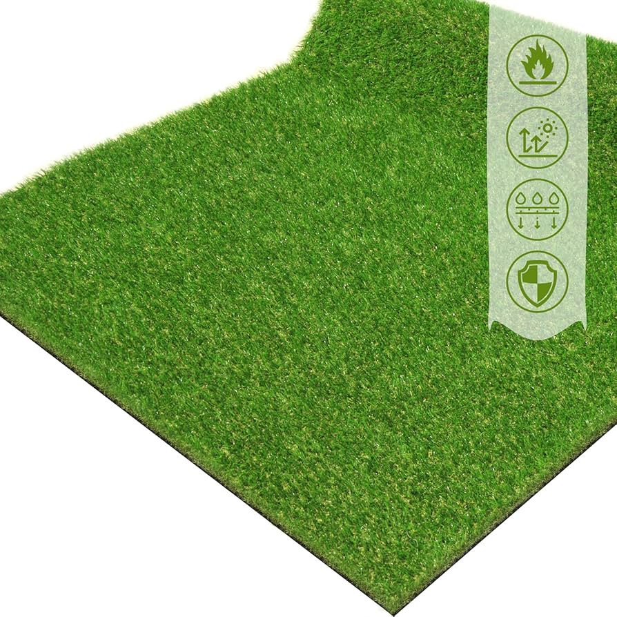 Artificial Grass Turf Lawn 3' x 4' Outdoor Rug, 0.8" Premium Realistic Turf for Garden, Yard, Hom... | Amazon (US)