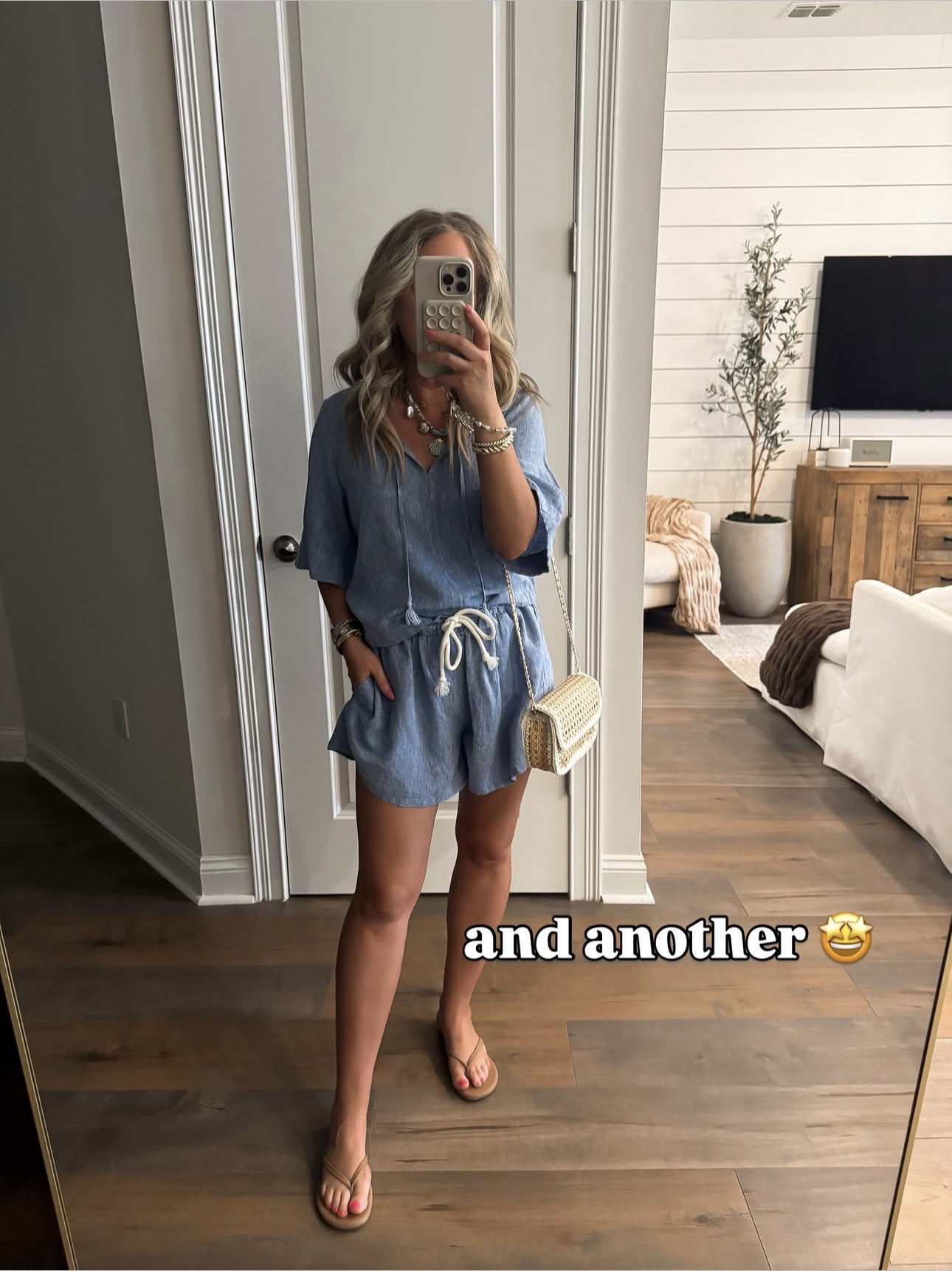 Comfiest set for warm days! Love this flowy top and shorts with a drawstring. Size S in top and M in shorts.

Target style, spring and summer fashion, matching set, denim look, tank top, drawstring shorts, affordable style, vacation outfit, throw on and go, mom style, petite, outfit inspo. 
 

 

#LTKootd #LTKPetite