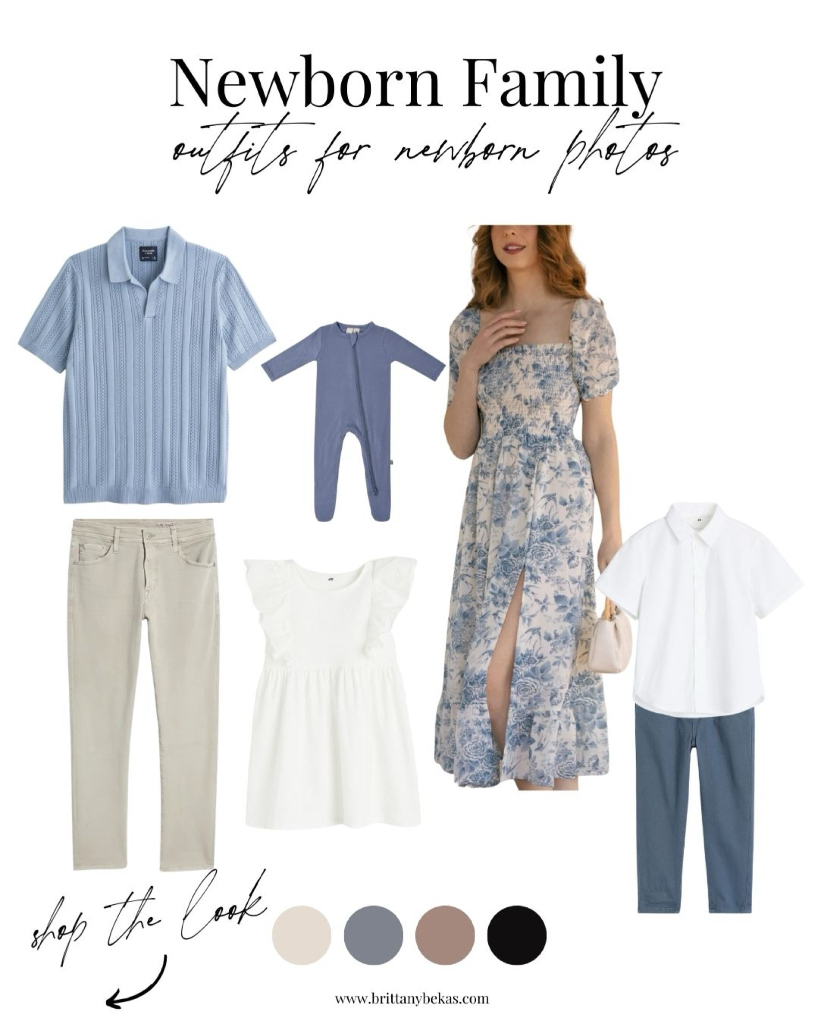 Blue, white and cream are timeless colors for newborn family pictures. I love mom in a floral dress and using her dress to pull colors for everyone else in the family. 


Newborn- Newborn photo outfit - Newborn photos - Newborn family photos - Newborn boy - Newborn essentials  - Newborn outfit 
Newborn outfit Amazon - Newborn pictures - Amazon baby - Toddler girl clothes - Toddler boy clothes- Amazon kids - men photo outfit - mom photo dress 

#LTKkids #LTKfamily #LTKbaby