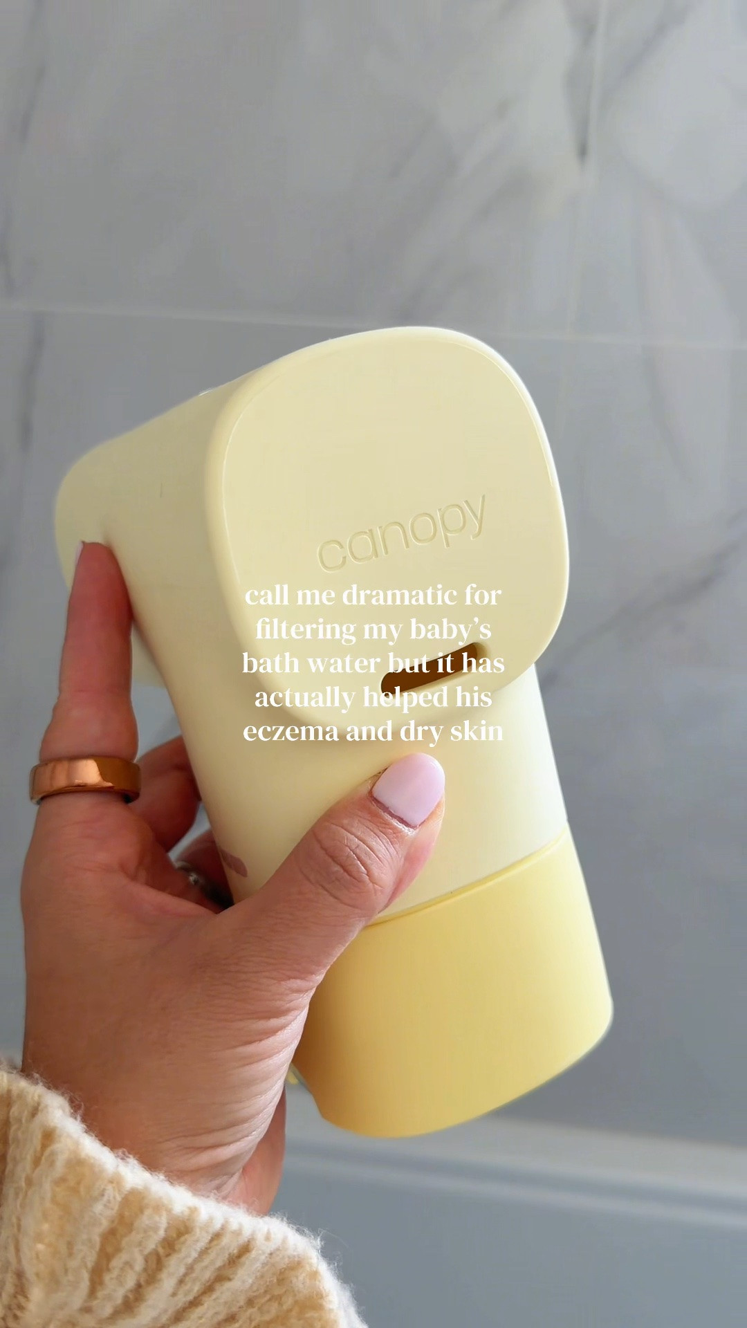 Worth every single penny! 

Canopy Bath Tub Filter, Canopy Bath Filter, filtered bath water, bathtub water filter, bath time essentials, sensitive skin, dry skin relief, eczema-friendly bath, chlorine filter, healthier bath water, self care essentials, wellness products, clean beauty, luxury bath routine, mom self care, bath lover gift, home spa essentials, skin care routine, hair care, filtered shower and bath

#LTKSaleAlert #LTKKids #LTKBaby