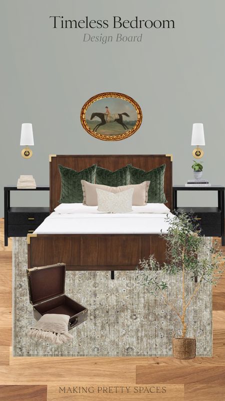 All bedding is from @beddys! 

Timeless bedroom, stone bridge bedroom, sconces, night stands, bed, throw pillows, area rug, accent chair, equestrian, home decor, interior design, home decor inspiration, mood board, design board 

#LTKstyletip #LTKhome #LTKSeasonal