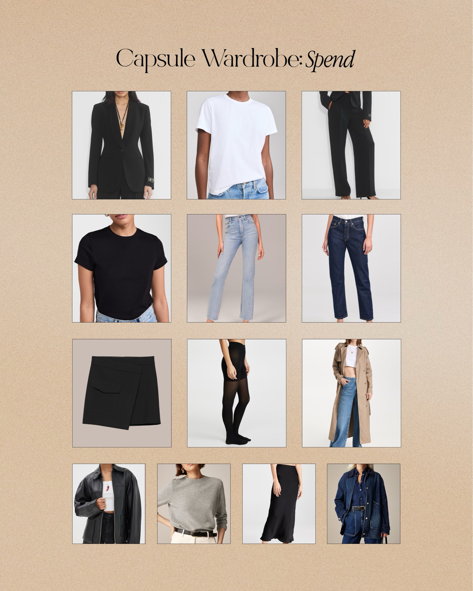 Capsule Wardrobe: Spend