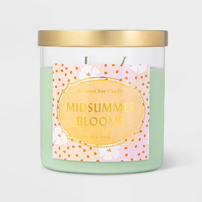 15.1oz Lidded Jar Midsummer Blooms Candle - Opalhouse™ | Target