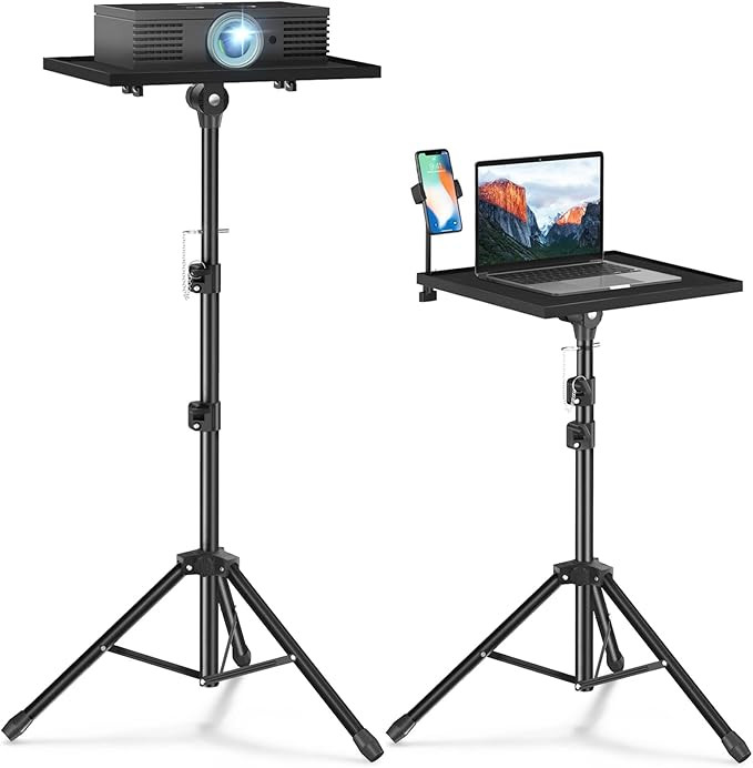 Projector Stand Tripod - Laptop Tripod Projector Stand Adjustable Height 22 to 47 Inch, Projector... | Amazon (US)