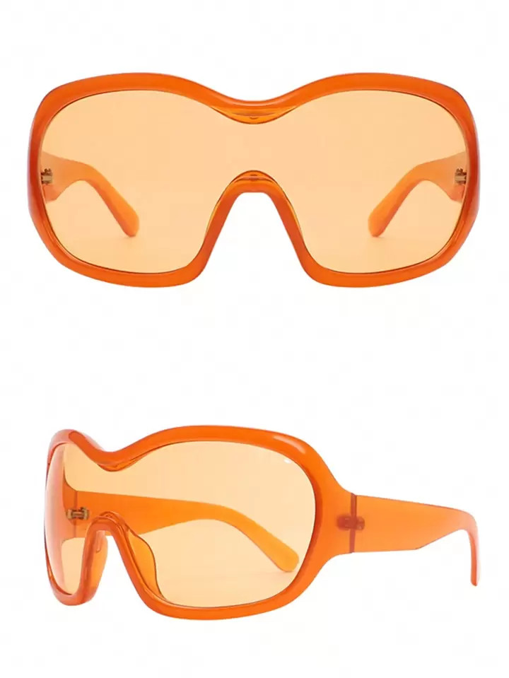 1pc Large Wrap-Around Style Protective Mask Y2k Fashion Sunglasses For Outdoor Activities Street ... | SHEIN