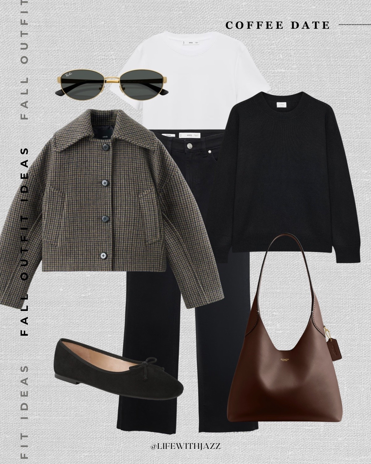 fall outfit idea: coffee date

fall style, fall fashion, winter fashion, short coat, black cashmere sweater, black straight jeans, ballet flats, sunglasses, coach brooklyn tote, casual style, minimal & chic 

 

#LTKSeasonal #LTKStyleTip