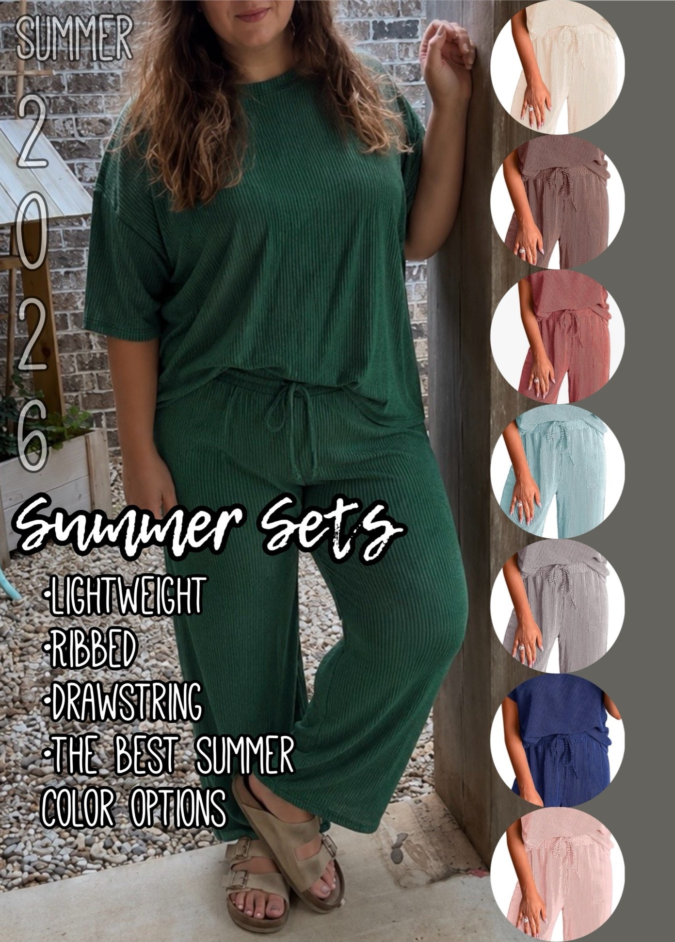 Ribbed sets are the best staple to have in your wardrobe for summer. 
☀️ 

They’re lightweight, breezy, comfy, and these come in THE BEST summer colors! 

This green is definitely my fave! 😍

#LTKootd #LTKPlusSize