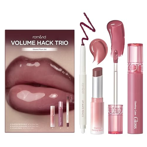 rom&nd Volume Hack Trio | 3 Step Plumping Lip Kit | Glazed Plum Set | Amazon (US)