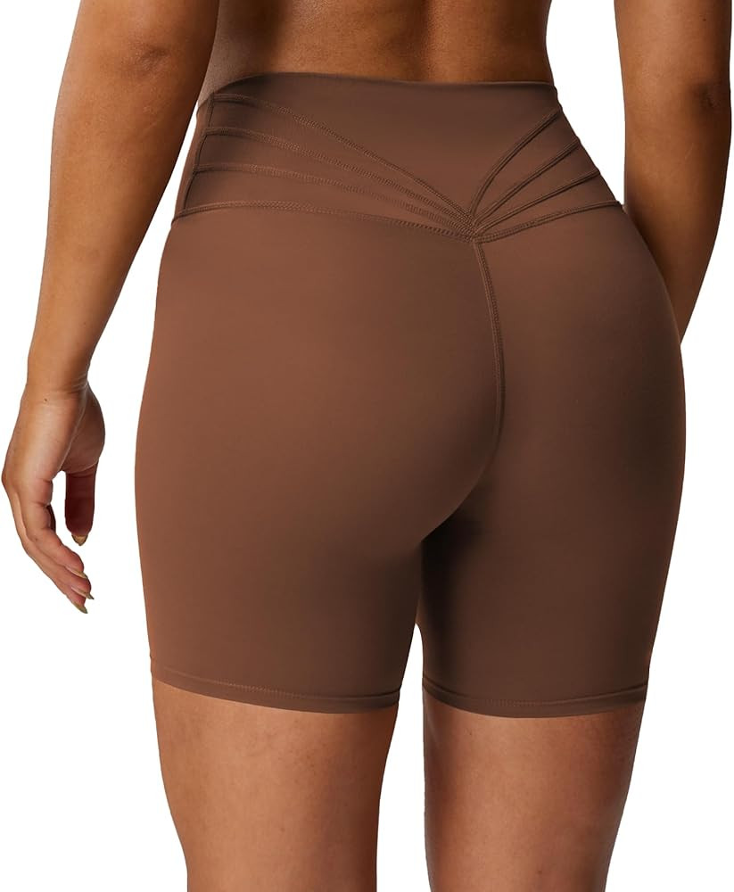 Aoxjox Trinity Workout Biker Shorts for Women Tummy Control High Waisted Exercise Athletic Gym Ru... | Amazon (US)