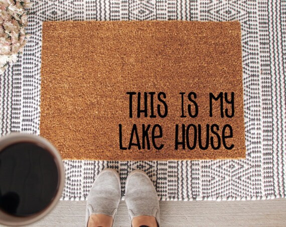 This is my Lake House Doormat, Welcome Mat, Funny Doormat, Under 50, Front Porch Decor, Front Doo... | Etsy (US)