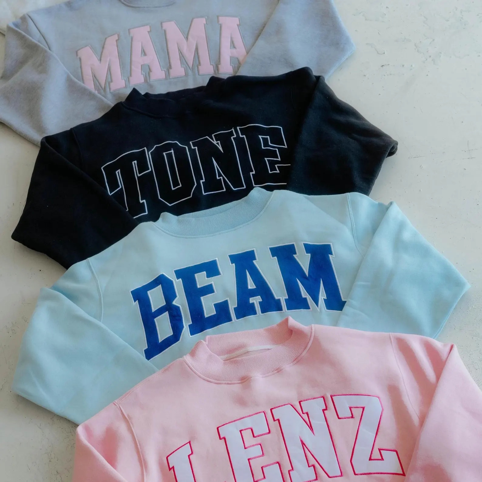 Custom Varsity Embroidered Mockneck Sweatshirt - Etsy | Etsy (US)