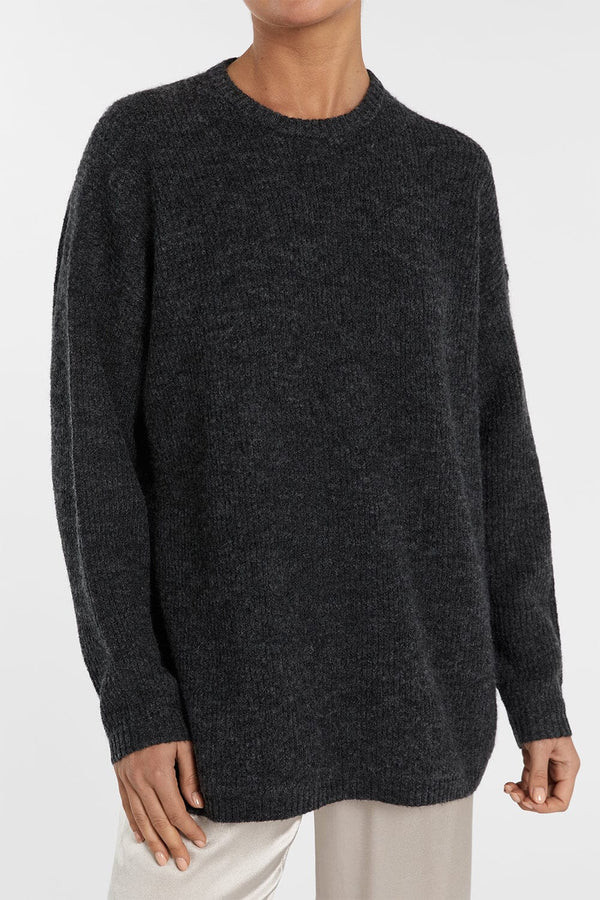 ANDERSON CHARCOAL MARLE KNIT JUMPER | DISSH