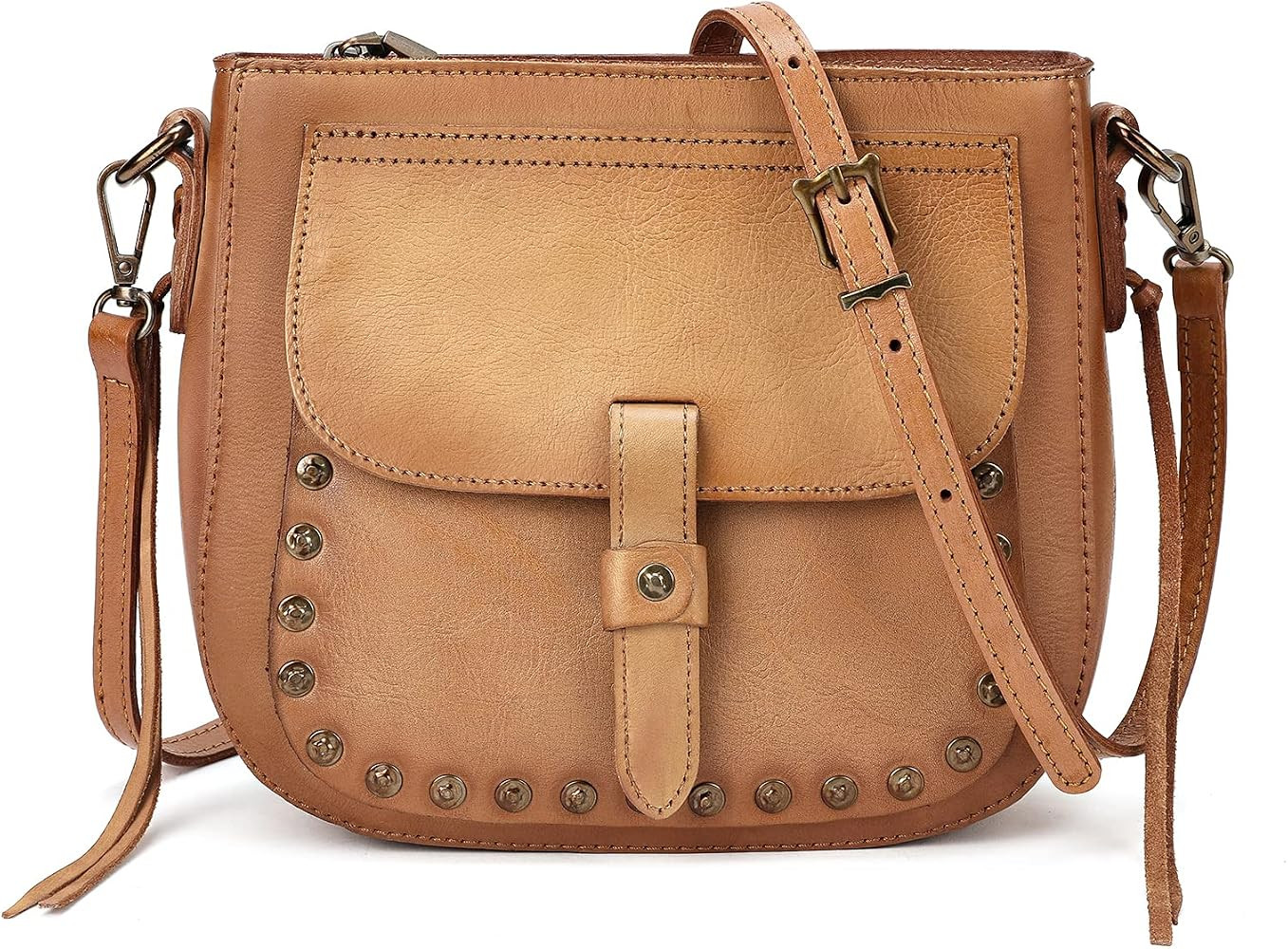 Montana West Crossbody Bags for Women Medium Size Genuine Leather Crossbody Handbags Travel Purse... | Amazon (US)