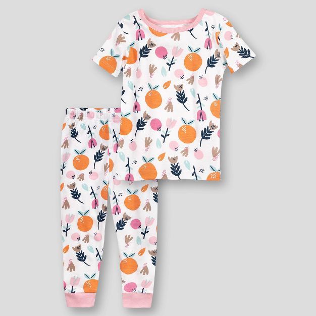 Lamaze Toddler Girls' 2pc Short Sleeve Organic Cotton Snug Fit Pajama Set | Target