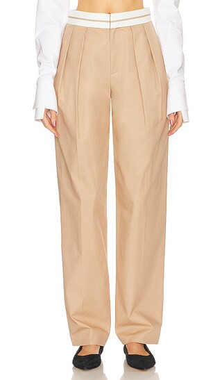Aura Trouser in Khaki | Revolve Clothing (Global)