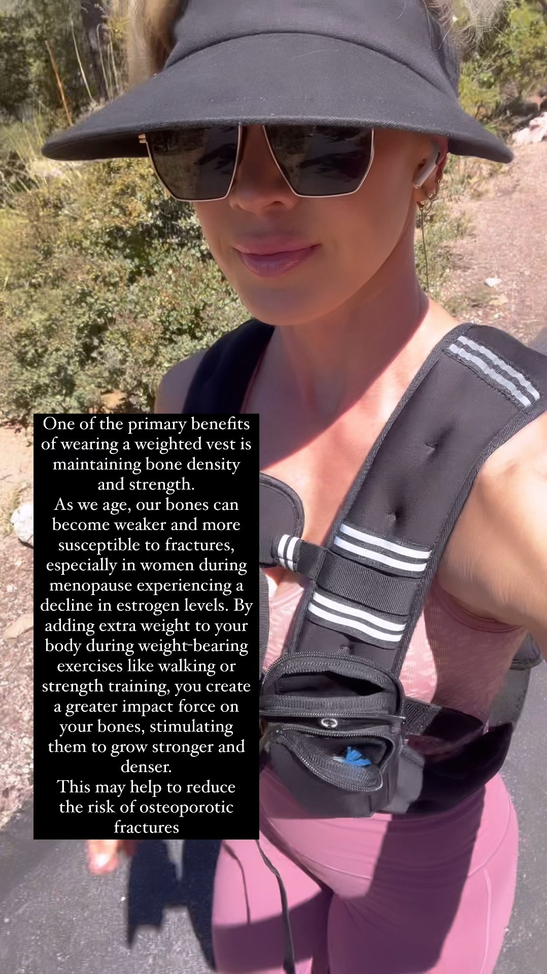 Wear a weighted vest while walking and drastically improve bone density, balance, strength, muscle mass, etc. 

#LTKFitness #LTKActive