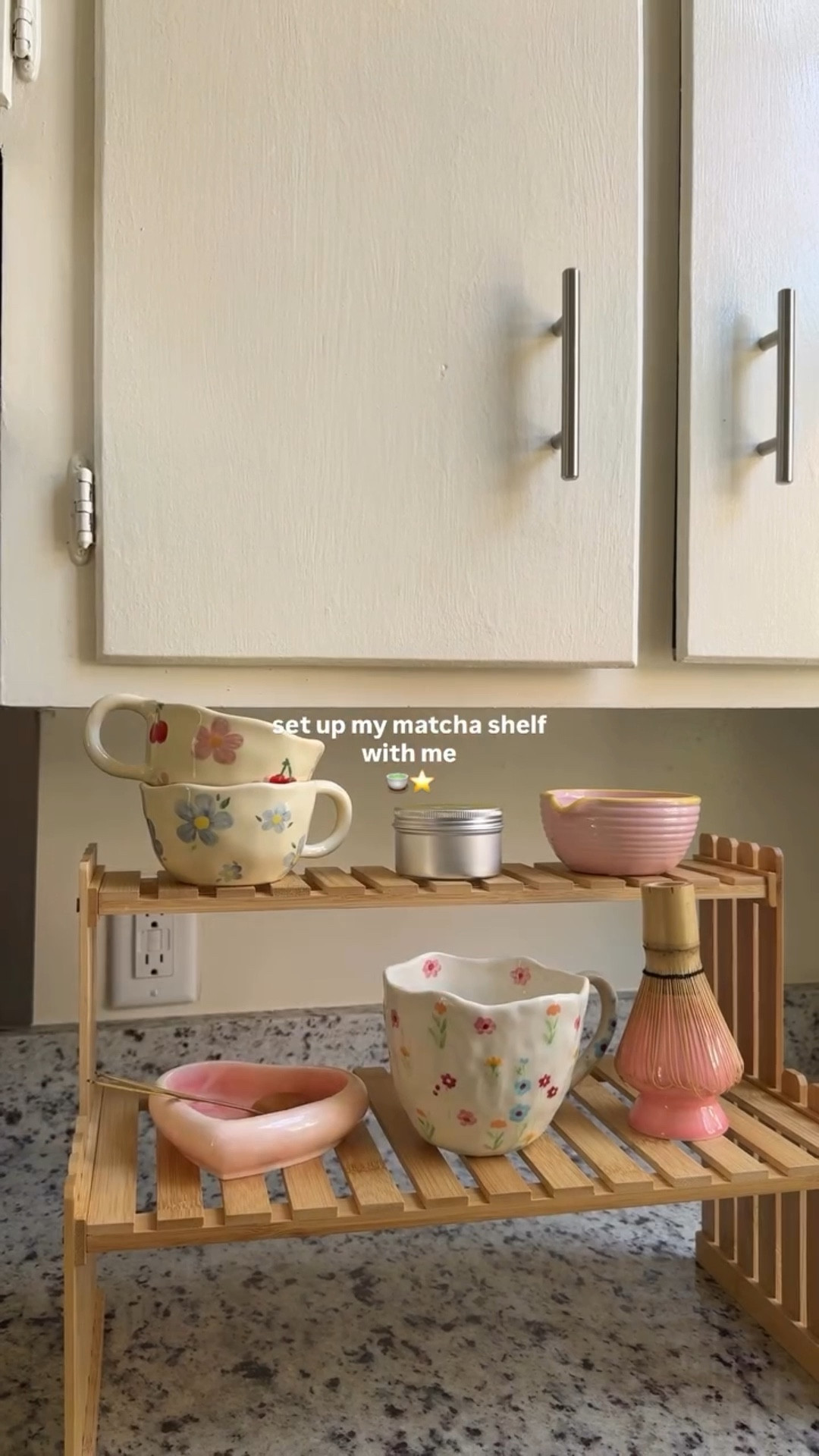 my little matcha shelf ♡🍵♡

#matcha #girly #apartmentherapy #girlythings