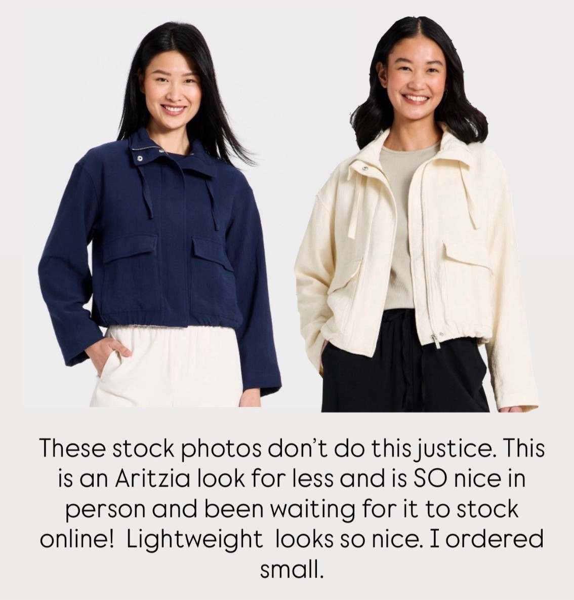 Aritzia look for less that is actually better. Ordered size S  

#LTKOver40 #LTKootd #LTKdayinmylife