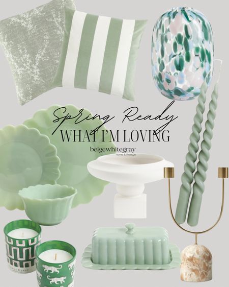 Make your house spring ready with these gorgeous home decor accessories! A pale green is a nice pop of color 💕🌿

#LTKSeasonal #LTKhome #LTKstyletip