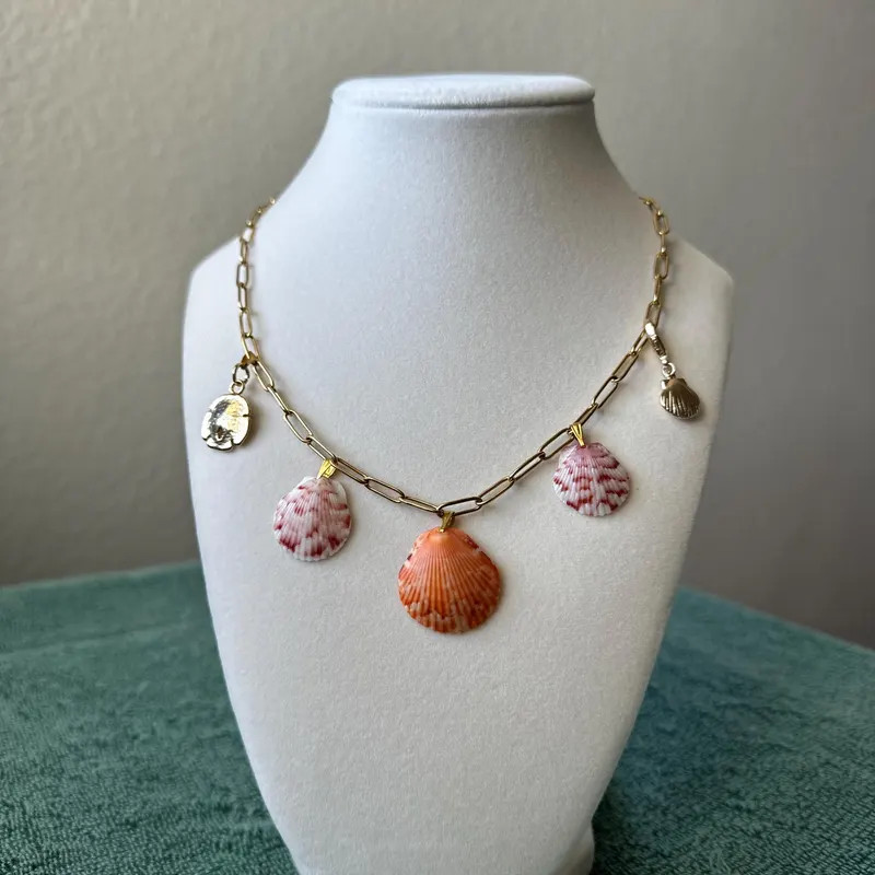 Shell Charm Necklaces | Etsy (US)