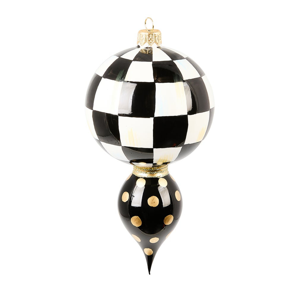 Courtly Noel Drop Glass Ornament | MacKenzie-Childs