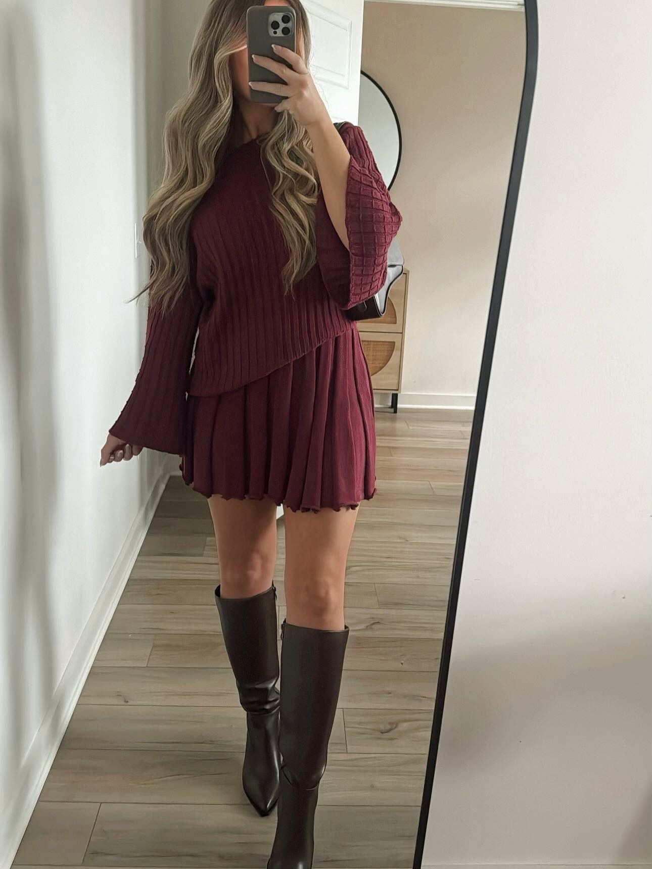 The perfect holiday skirt set❤️ wearing size small, runs tts🫶

#LTKootd #LTKHoliday #LTKmomlife