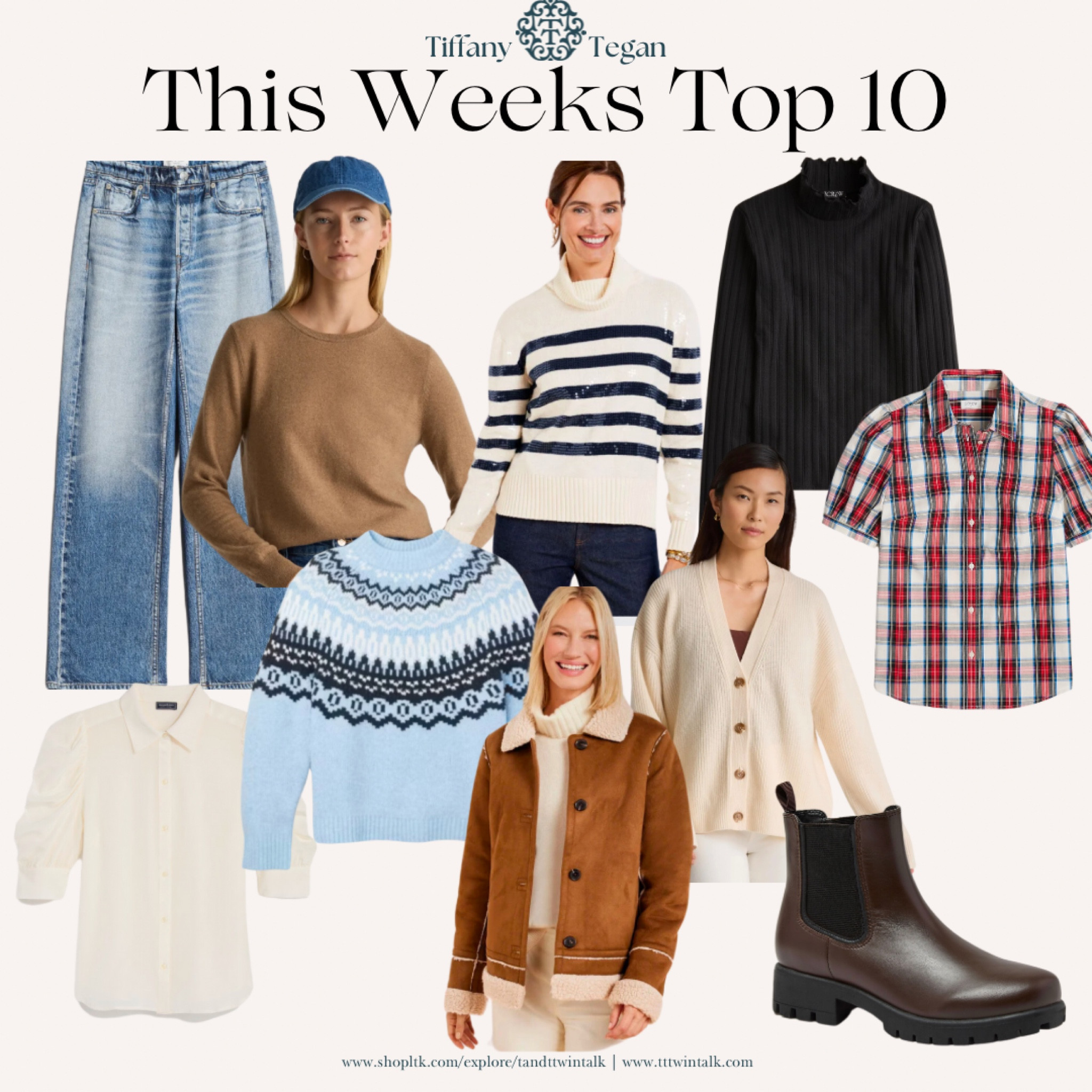 This weeks top 10! Items we love and you loved too


#LTKMidsize #LTKOver40 #LTKStyleTip