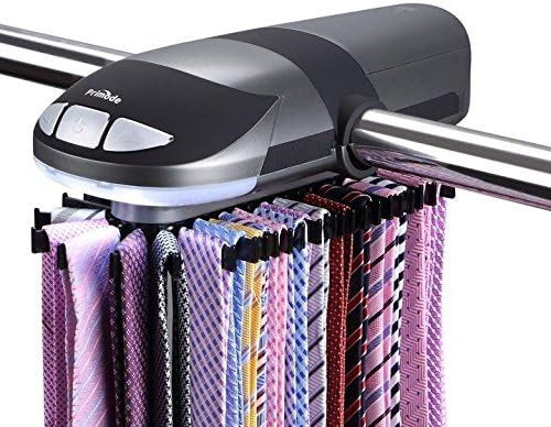Amazon.com: Primode Motorized Tie Rack Stores Up to 50 Ties– Closet Organizer, Holds & Displays... | Amazon (US)
