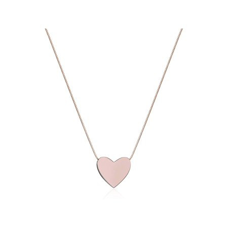 Eternity Gold Floating Heart Pendant Necklace in 14kt Rose Gold, 17 | Walmart (US)