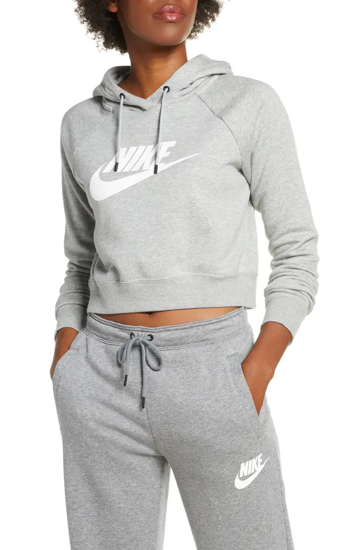 NIKE Sportswear Essential Crop Hoodie | Nordstrom | Nordstrom