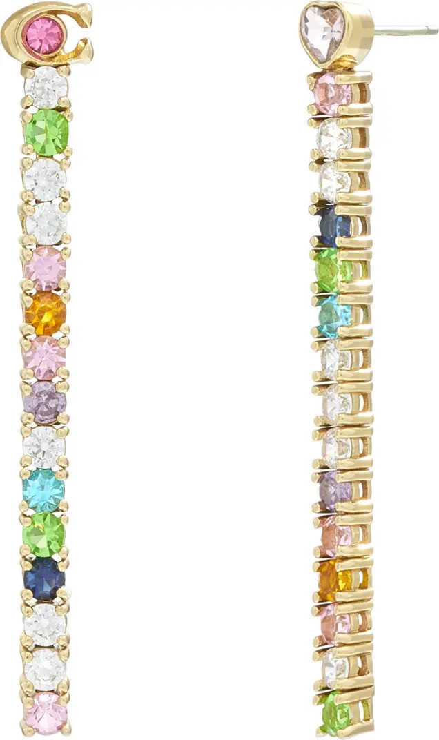 COACH Linear Drop Earrings | Nordstrom | Nordstrom