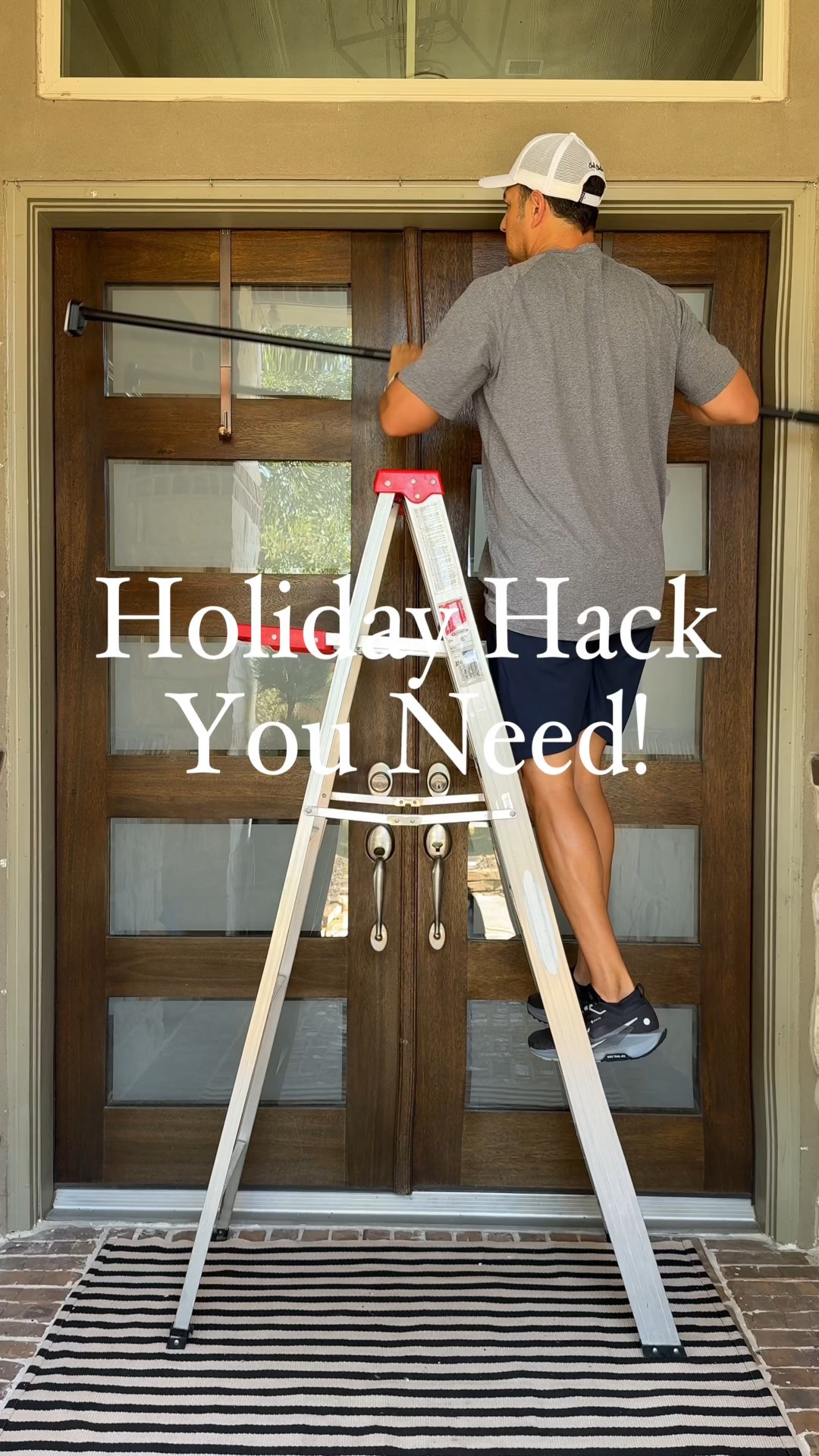 Front door garland made easy. This no-screw, no-drill, glue-free garland hanger is a total game changer for holiday decorating! Perfect for hanging garland on your door frame without damage — reusable, sturdy, and effortless. #frontdoordecor #holidaydecor #garlandhanger #damagefreedecor #christmasdoorideas #holidayhome #entrywaydecor

#LTKHome #LTKFindsUnder50 #LTKHoliday