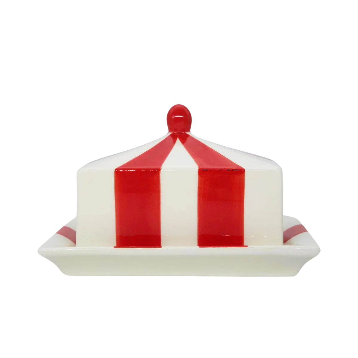 Circus Stripe Butter Dish | Over The Moon