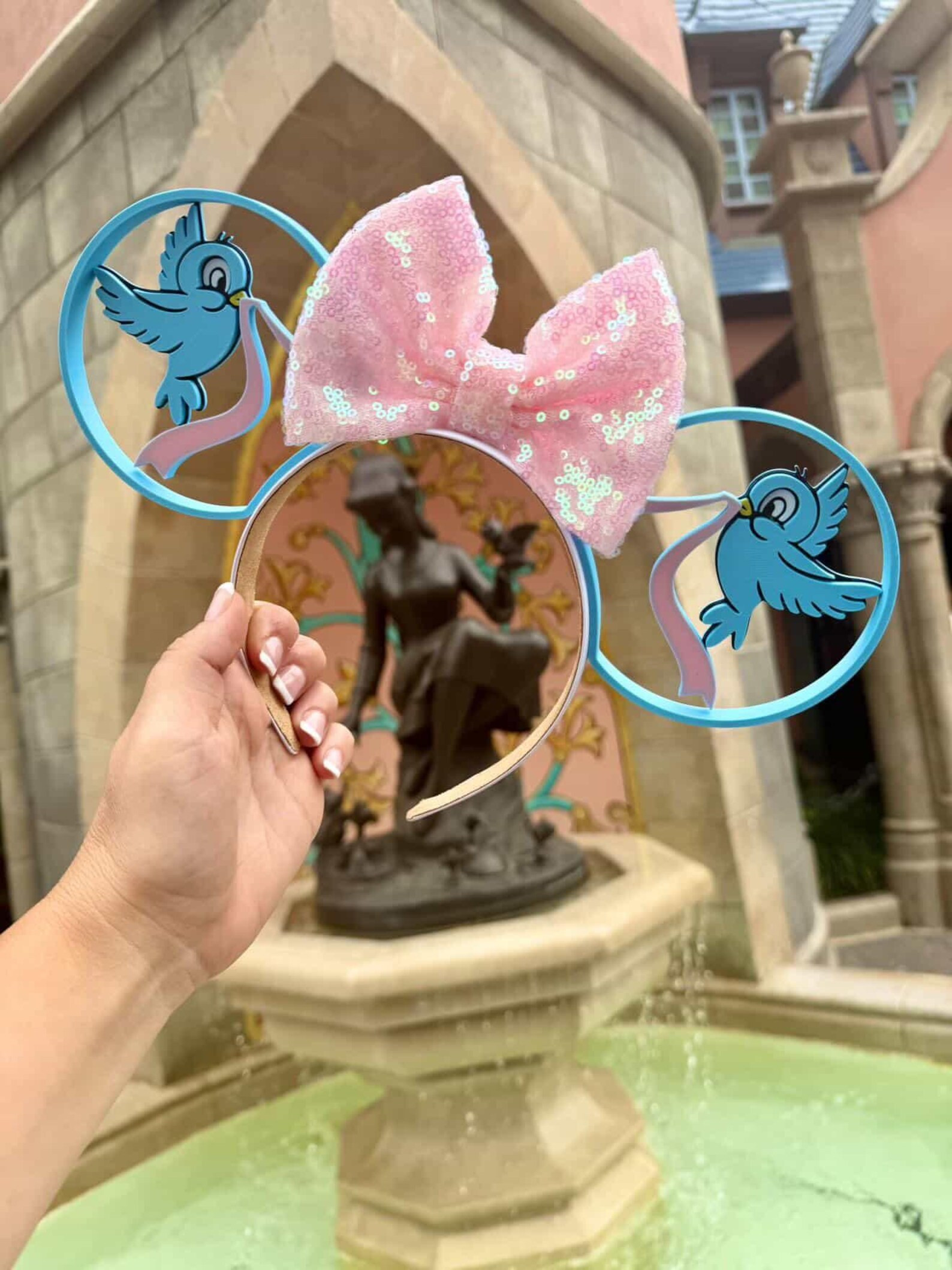 Cinderella Blue Bird Ears - Princess Mickey Ears - 3d Printed Princess Ears | Etsy (Global)