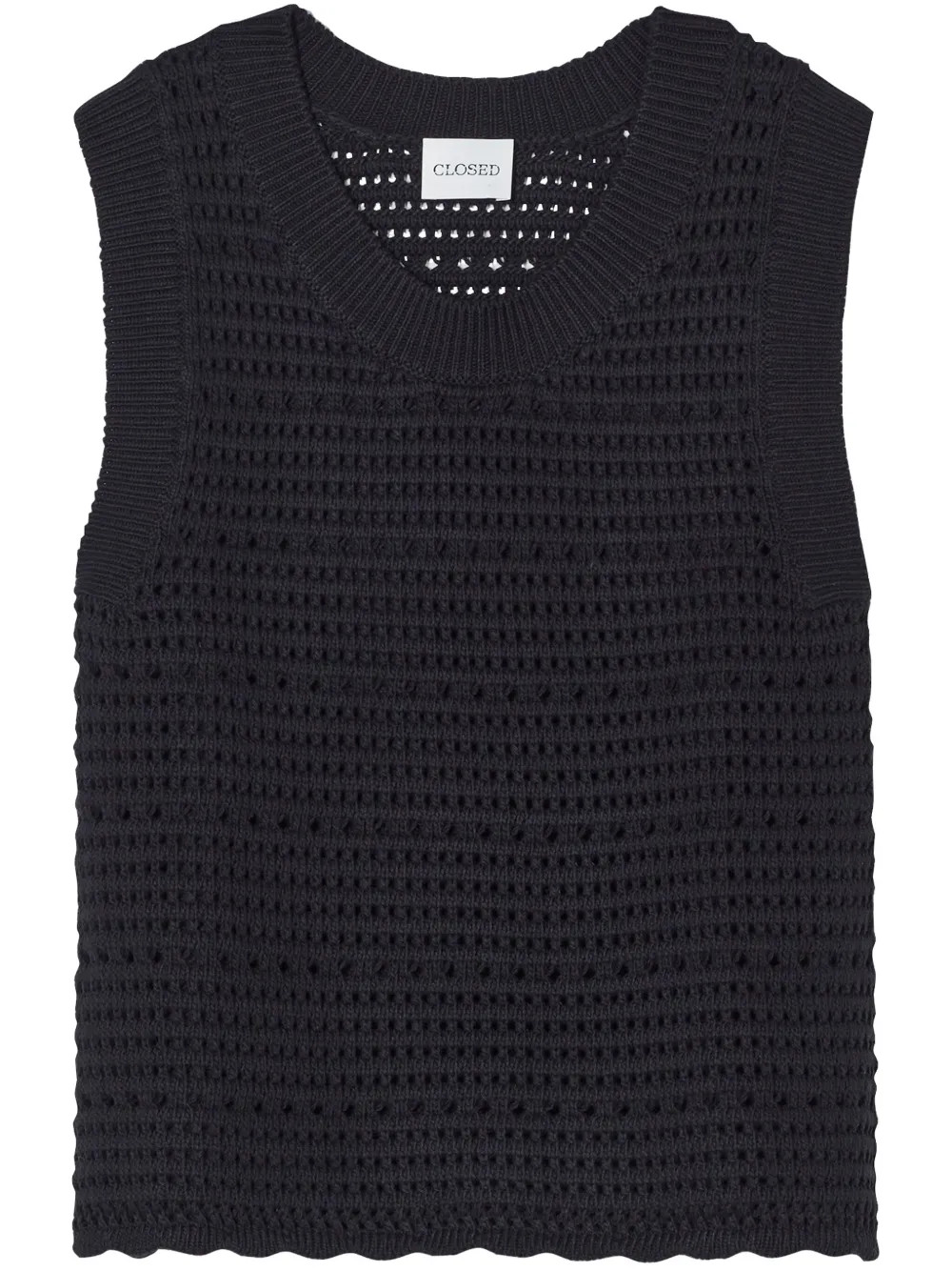Closed Crochet Tank Top | Black | FARFETCH DE | Farfetch Global