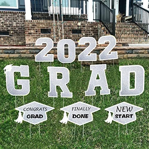 Graduation Yard Signs with Stakes 2022 Graduation Decorations for High School College Class of 2022  | Amazon (US)