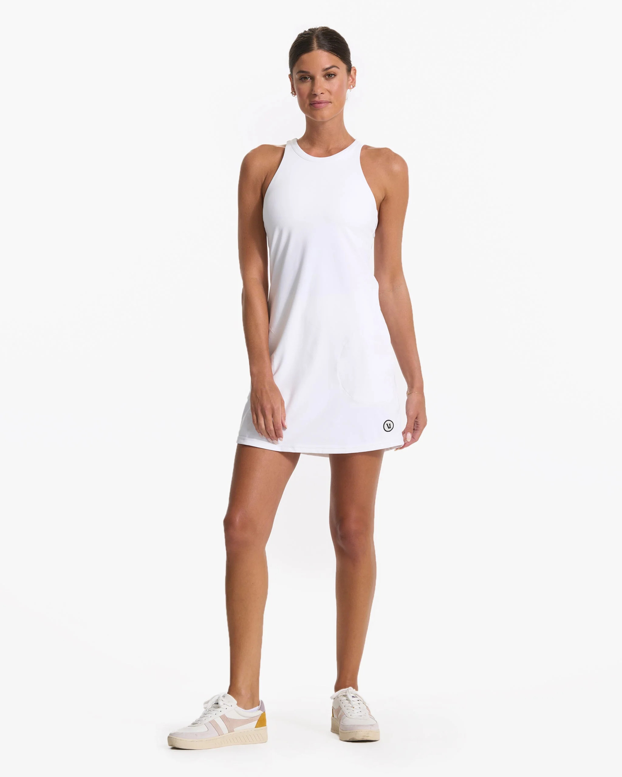 Volley Dress | White Tennis Dress with Shorts | Vuori | Vuori Clothing (US & Canada)