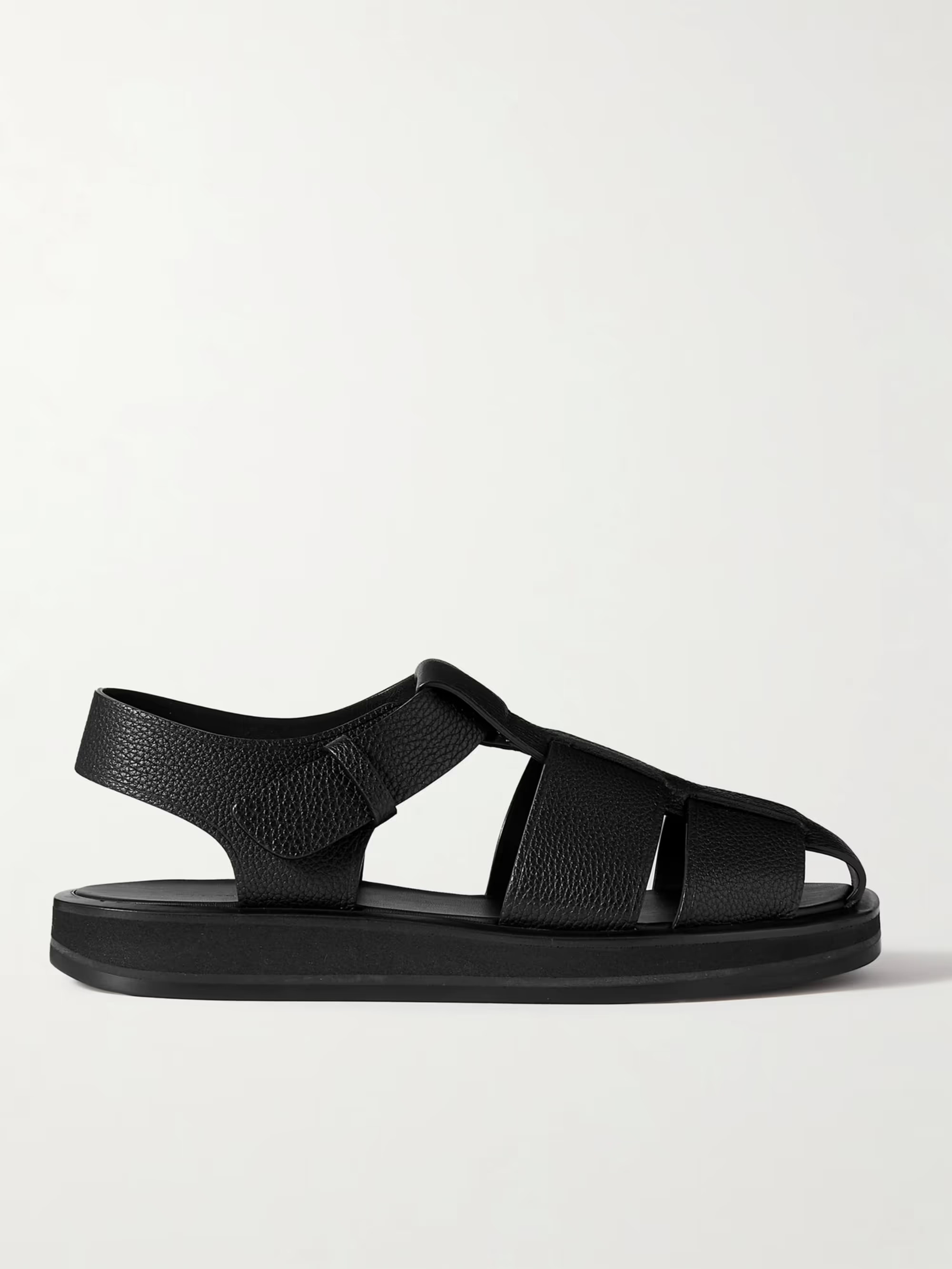 Fisherman woven textured-leather sandals | NET-A-PORTER (UK & EU)