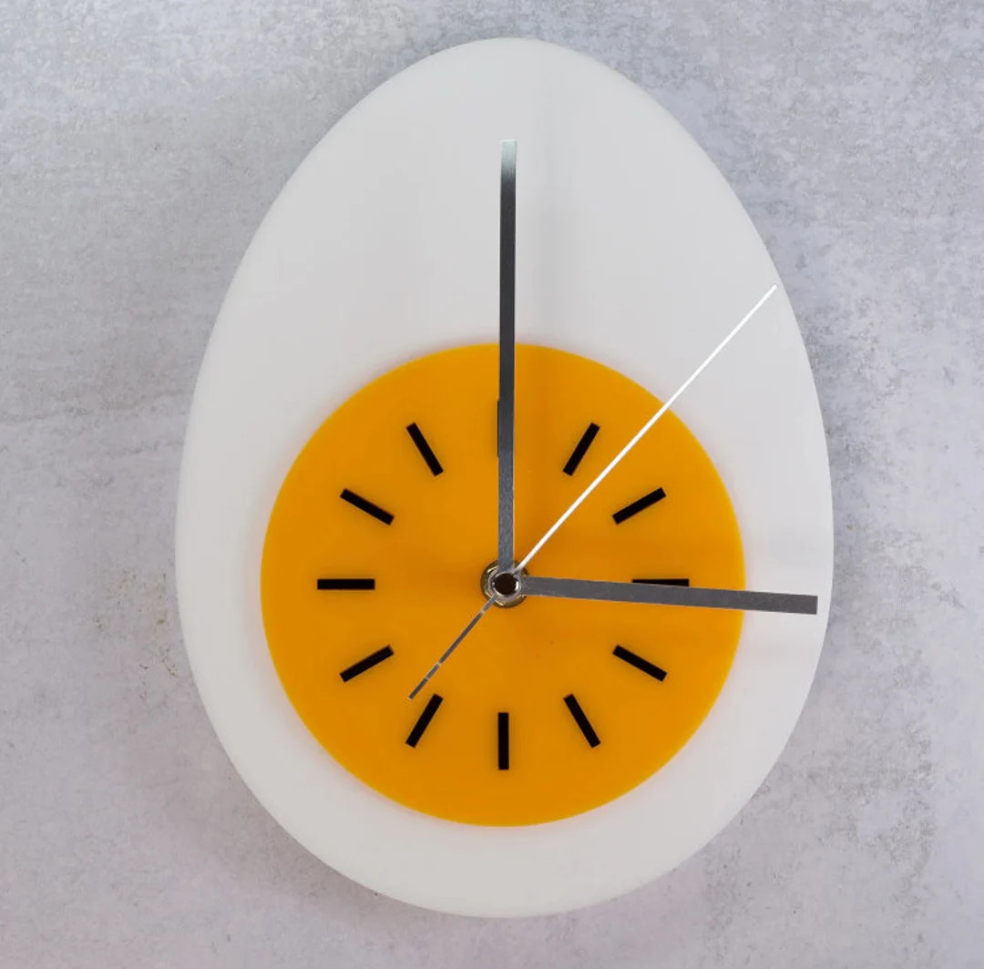 Egg Kitchen Clock - Etsy | Etsy (US)