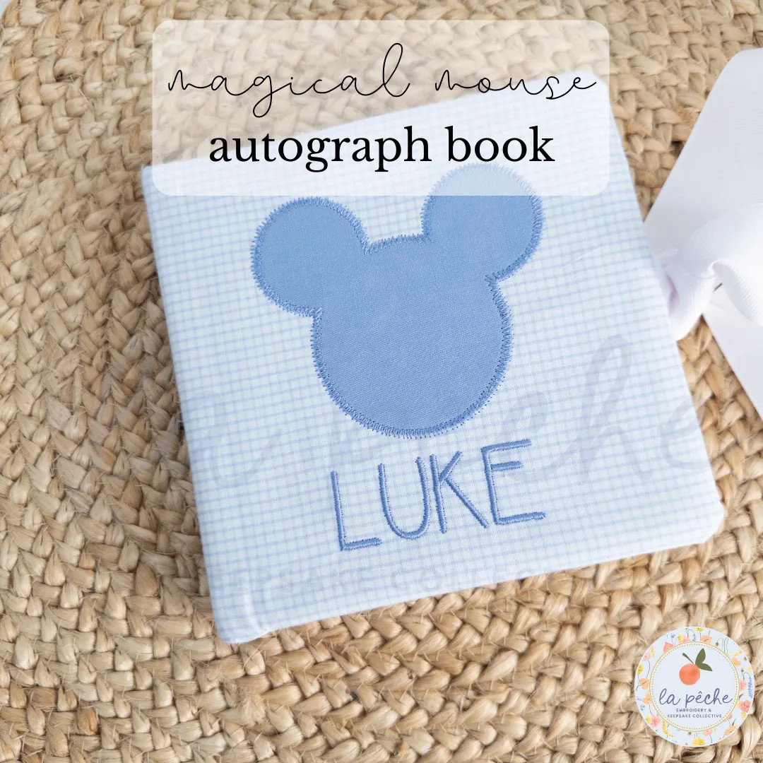 Custom Mouse Autograph Book Personalized Memory Grandmillenial Collection Travel Signature Journa... | Etsy (US)