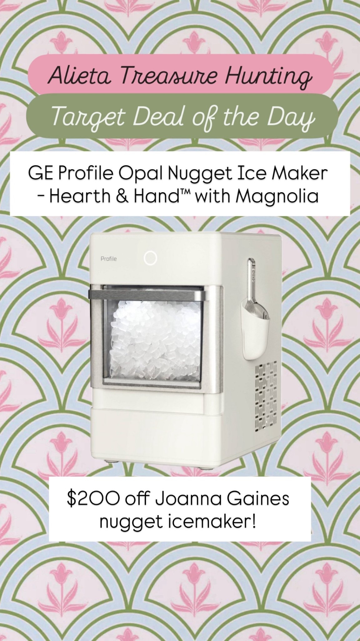 I didn’t even realize Joanna Gaines had a nugget icemaker, but this one sure is pretty! And today only (until it sells out) it’s $200 off during Target’s Circle Week!



#LTKHome #LTKSaleAlert #LTKParties