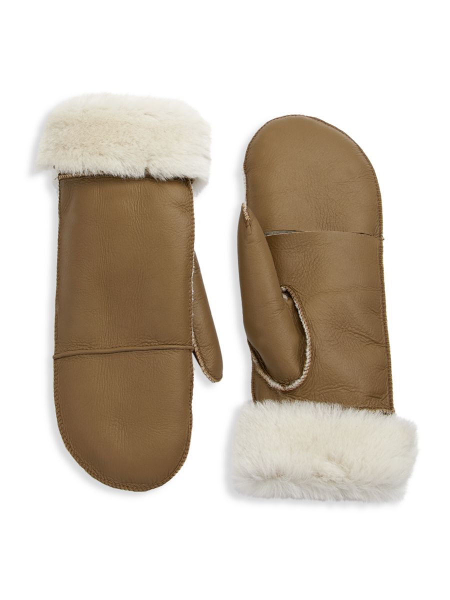 Maximilian Shearling Flip-Top Mittens | Saks Fifth Avenue