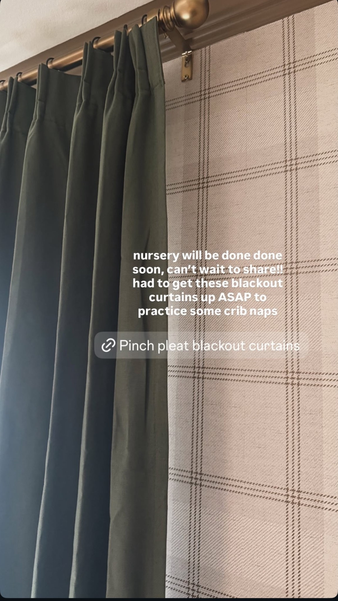 Pinch pleat blackout curtains! Nursery must 

#LTKHome #LTKBaby #LTKmomlife