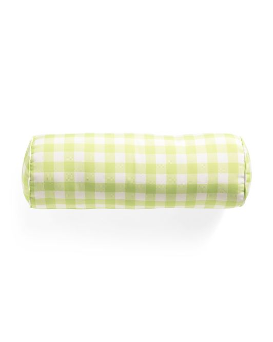 7x20 Outdoor Gingham Bolster Pillow | TJ Maxx