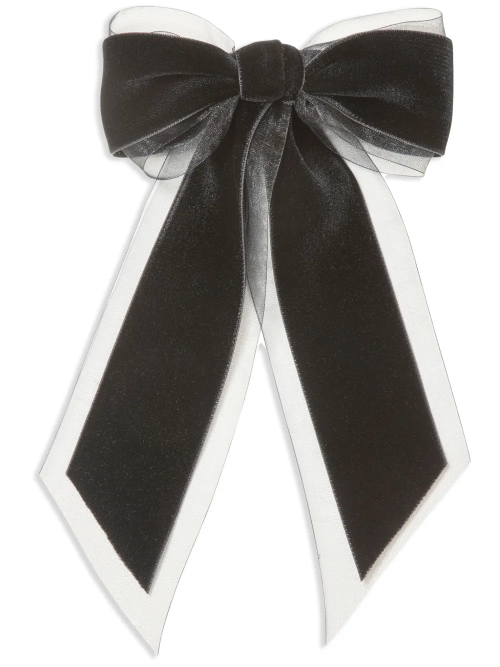 Jennifer Behr Francine Velvet Bow Hair Clip - Farfetch | Farfetch Global